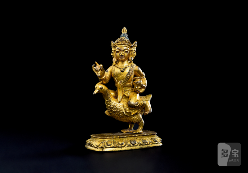清乾隆（1736-1795年）大梵天像